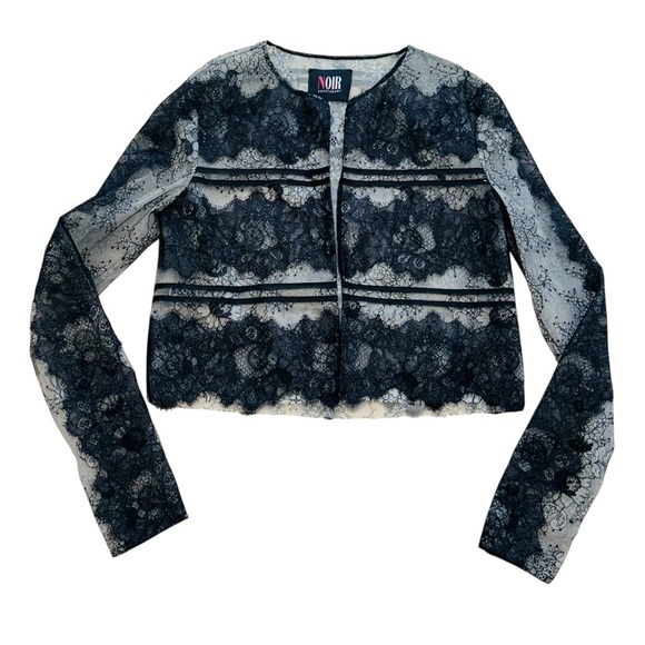 Sachin + Babi Jackets & Blazers - SACHIN & BABI NOIR***Black Lace Long Sleeve Top Jacket***Small $695